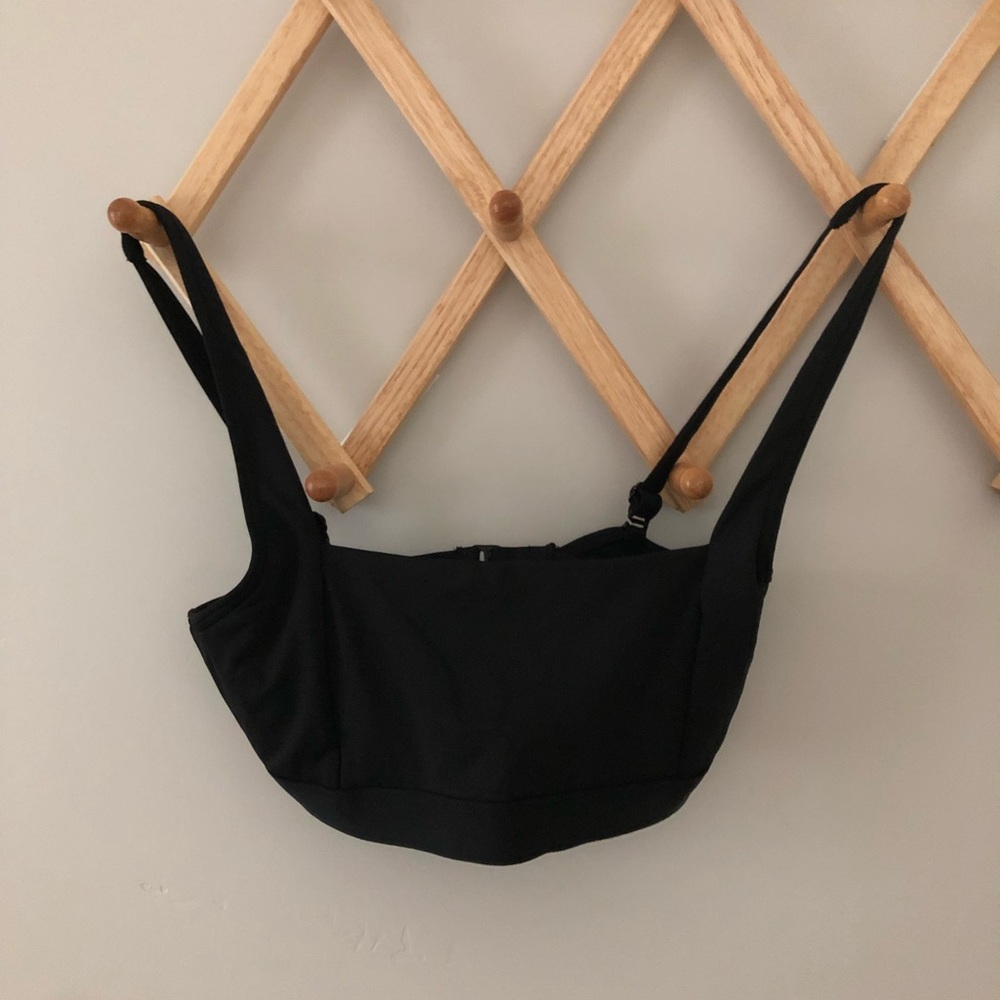 Black bra top